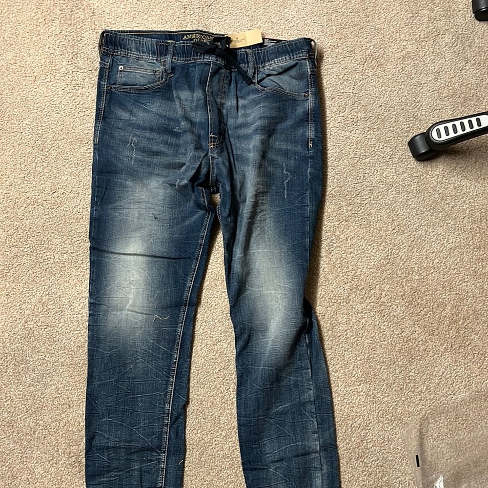 American eagle active flex jogger jeans men large nwt
